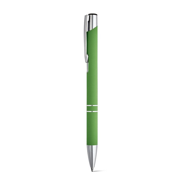Soft touch aluminium ball pen - Egotier 81141