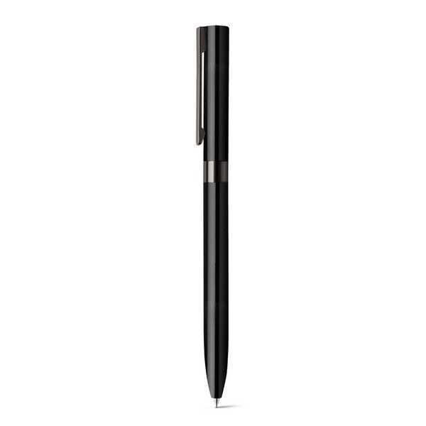 Aluminium twist action ball pen with clip - Egotier 81156
