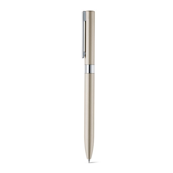 Aluminium twist action ball pen with clip - Egotier 81156