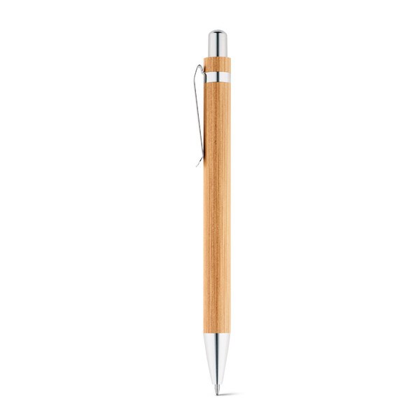 Ball pen and mechanical pencil set in bamboo - Egotier 81162