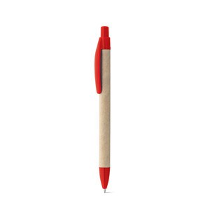 Kraft paper ball pen with clip - Egotier 91628