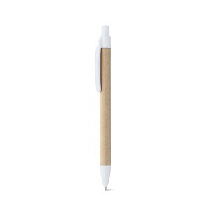 Kraft paper ball pen with clip - Egotier 91628