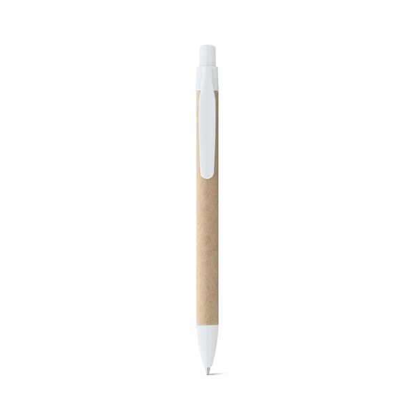Kraft paper ball pen with clip - Egotier 91628