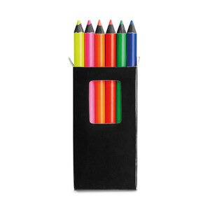 Pencil box with 6 coloured pencils - Egotier 91767