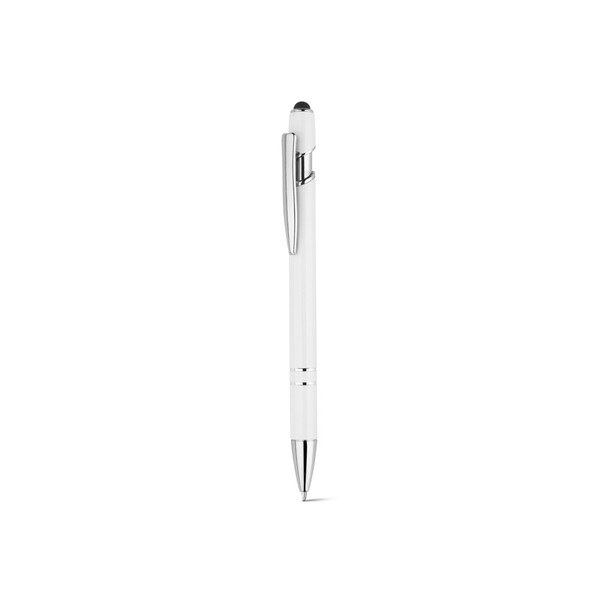 Ballpoint pen with recycled aluminium (100% rAL) body and touch tip - Egotier 91799