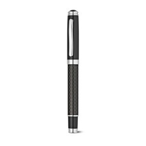 Roller pen and ball pen set in metal and carbon fibre with twist mechanism - Egotier 91835