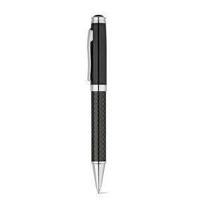Roller pen and ball pen set in metal and carbon fibre with twist mechanism - Egotier 91835