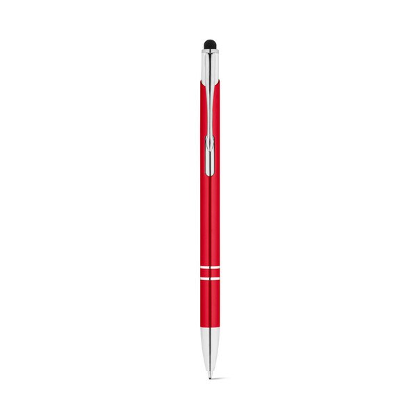 Aluminium ball pen with touch tip and clip - Egotier 91849