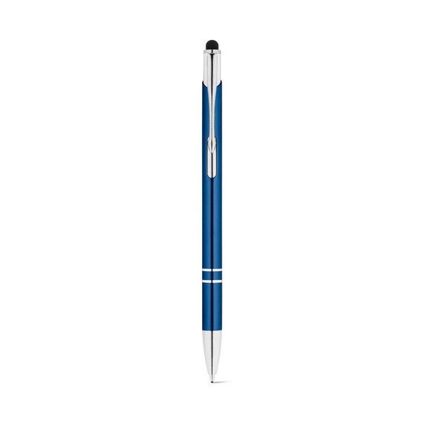Aluminium ball pen with touch tip and clip - Egotier 91849
