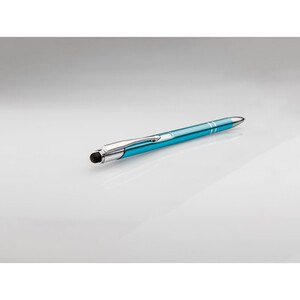 Aluminium ball pen with touch tip and clip - Egotier 91849