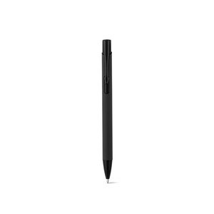 Recycled aluminium (100% rAL) ballpoint pen with rubber finish - Egotier 91944