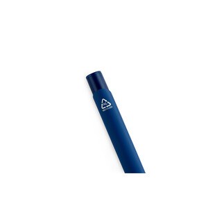 Recycled aluminium (100% rAL) ballpoint pen with rubber finish - Egotier 91944