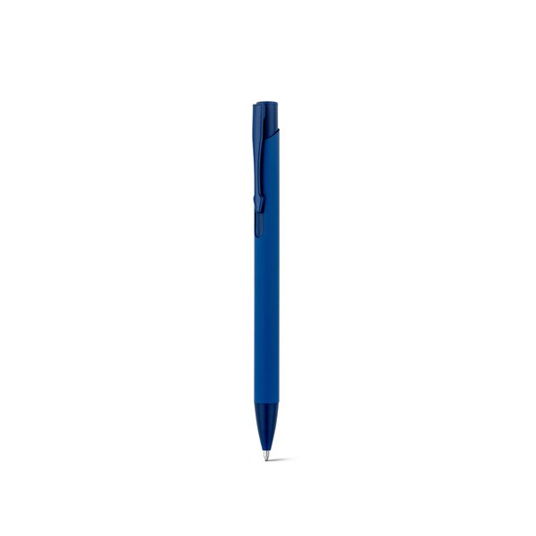Recycled aluminium (100% rAL) ballpoint pen with rubber finish - Egotier 91944