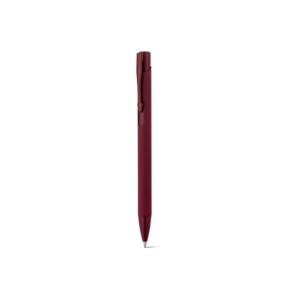 Recycled aluminium (100% rAL) ballpoint pen with rubber finish - Egotier 91944