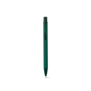Recycled aluminium (100% rAL) ballpoint pen with rubber finish - Egotier 91944