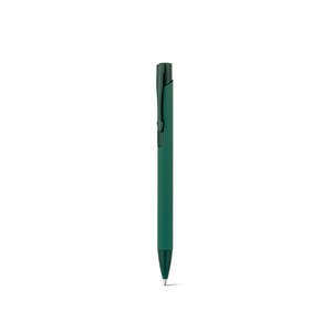Recycled aluminium (100% rAL) ballpoint pen with rubber finish - Egotier 91944
