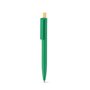 Recycled ABS (100% rABS) ballpoint pen with bamboo button - Egotier 91945