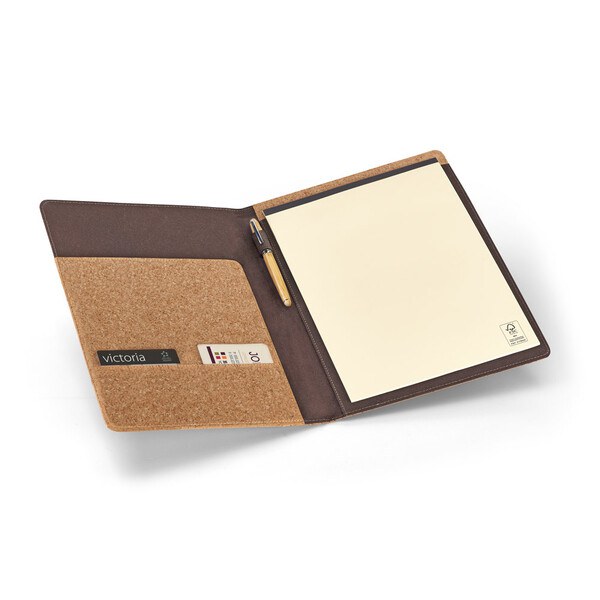 A4 cork folder with a block of plain pages - Egotier 92069