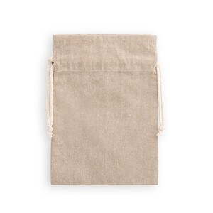 Recycled cotton gift bag (70%) and polyester (30% rPET) (140 g/m²) - Egotier 92076