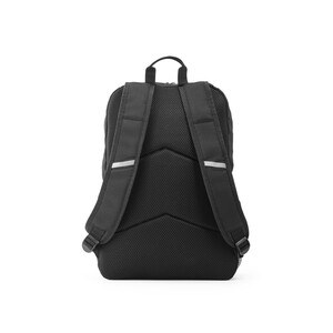 300D recycled polyester and 600D recycled polyester laptop backpack with reflective elements - Egotier 92192