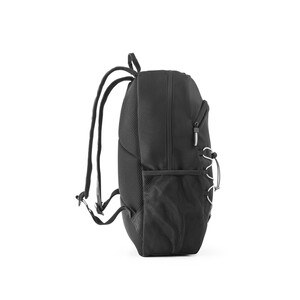 300D recycled polyester and 600D recycled polyester laptop backpack with reflective elements - Egotier 92192