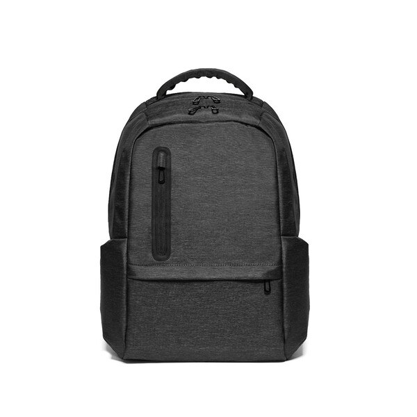 2Tone recycled nylon waterproof laptop backpack with 210D recycled polyester compartment - Egotier 92195