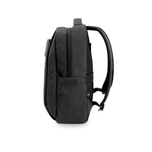 15.6" Fully padded laptop backpack in 300D recycled high-density polyester and 210D recycled polyester lining - Egotier 92377
