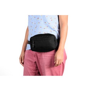Waist bag in 600D recycled polyester and lining in 210D recycled polyester - Egotier 92386