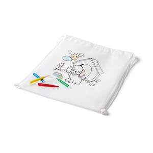 Children's drawstring bag for colouring (80 g/m²) - Egotier 92619