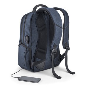 17" Waterproof 2 Tone Nylon laptop backpack - Egotier 92675