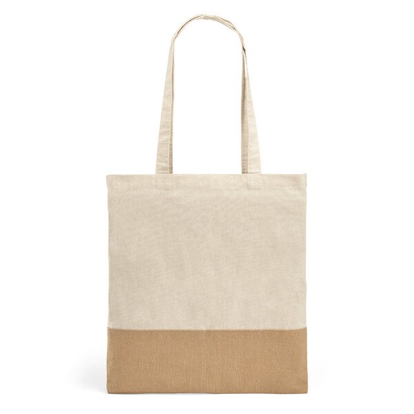100% cotton bag (160 g/m²) with imitation jute details - Egotier 92882