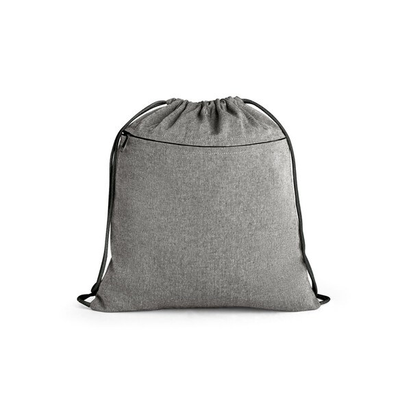 Drawstring bag in recycled cotton (70%), polyester (30% rPET) (140 g/m²) - Egotier 92928