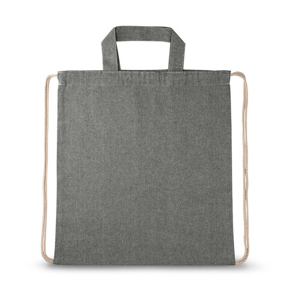 Drawstring bag with recycled cotton (70%) and polyester (30% rPET) (140 g/m²) - Egotier 92936