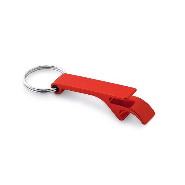 Aluminium keyring with bottle opener - Egotier 93151