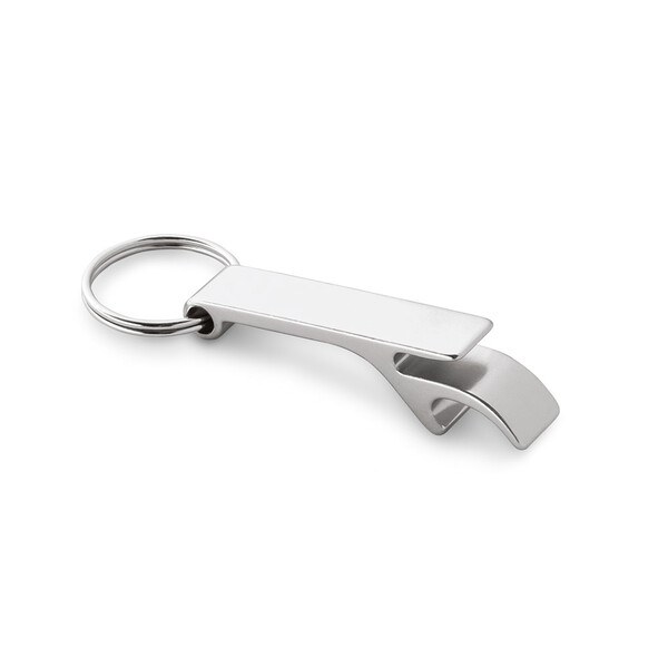Aluminium keyring with bottle opener - Egotier 93151