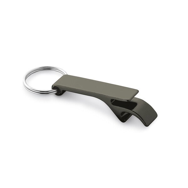 Aluminium keyring with bottle opener - Egotier 93151