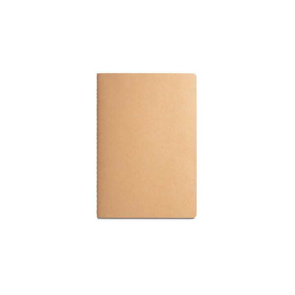 A5 notepad with Kraft paper cover (250 g/m²) and plain pages - Egotier 93273