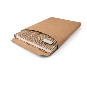 A5 notepad with hardcover made from natural straw fibres - Egotier 93275
