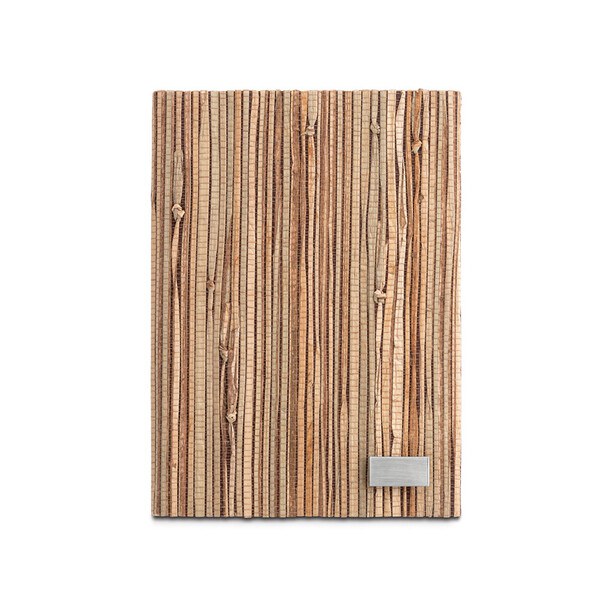 A5 notepad with hardcover made from natural straw fibres - Egotier 93275