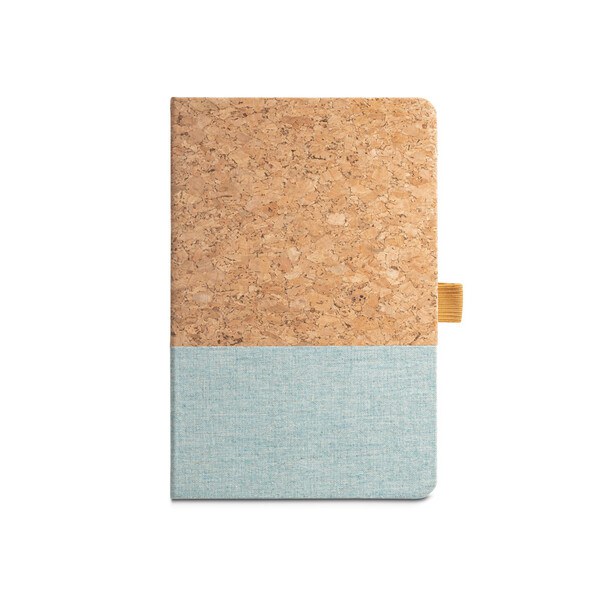 A5 notebook in cork and linen with lined sheets - Egotier 93277
