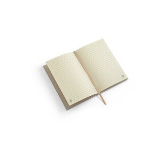 A5 hardcover notebook made of sugar cane paper (80% sugar cane) with lined pages - Egotier 93286