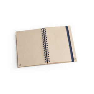 A5 notebook with rings, hard cover, made of sugar cane paper (80% sugar cane) with plain pages - Egotier 93287