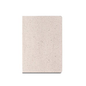 A5 notepad with semi-rigid cover made from organic elephant matter (80%) - Egotier 93288