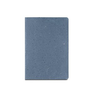A5 notepad with semi-rigid cover made from coffee husk waste (65%) - Egotier 93289