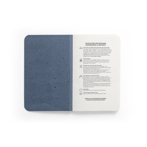 A6 notepad with flexible cover made from coffee husk waste (65%) - Egotier 93292