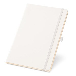 A5 notebook with lined sheets in ivory color - Egotier 93494