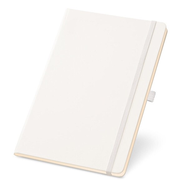 A5 notebook with lined sheets in ivory color - Egotier 93494