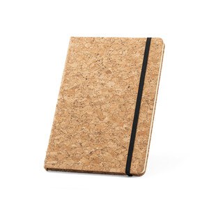 A5 notepad and ballpoint pen set in cork - Egotier 93578
