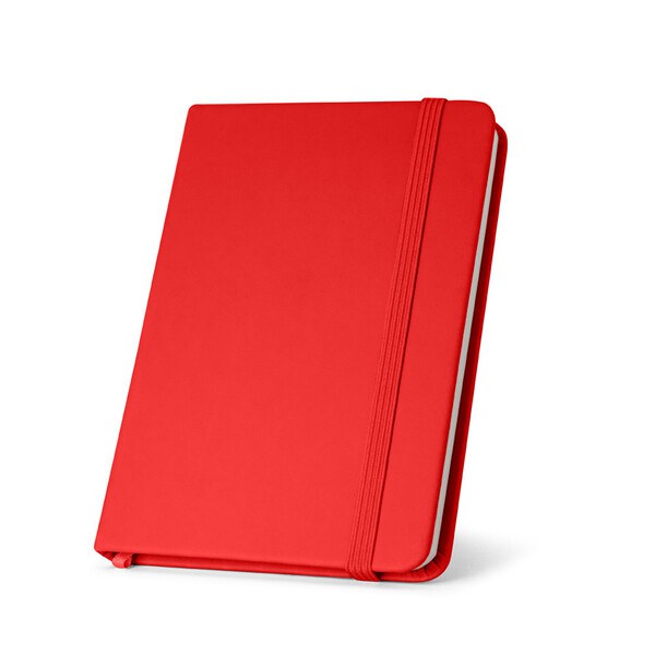 A5 hardcover notebook in PU (35% recycled) with lined pages 100% recycled - Egotier 93637