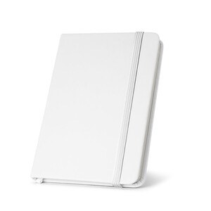 A5 hardcover notebook in PU (35% recycled) with lined pages 100% recycled - Egotier 93637